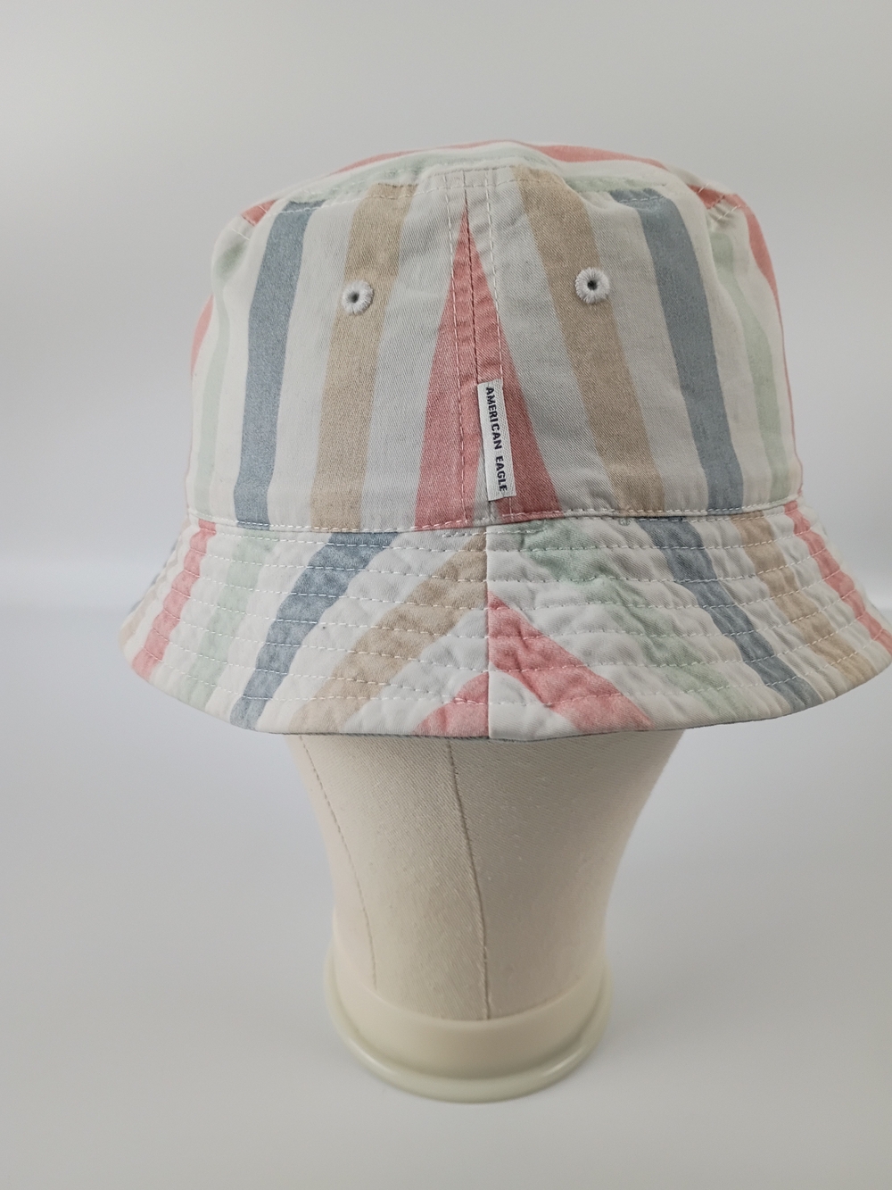American Eagle Outfitters Pastel Striped Bucket Hat